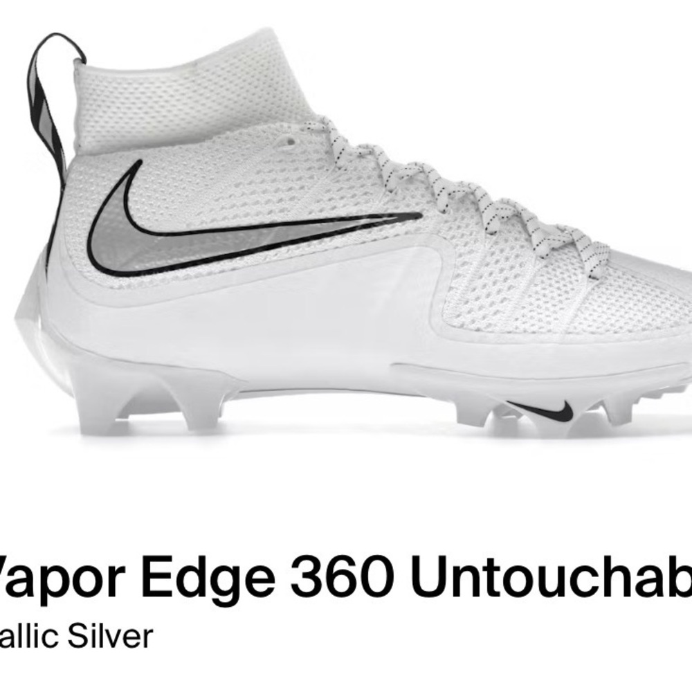 Nike Vapor Edge 360 White Silver Athletic Shoes